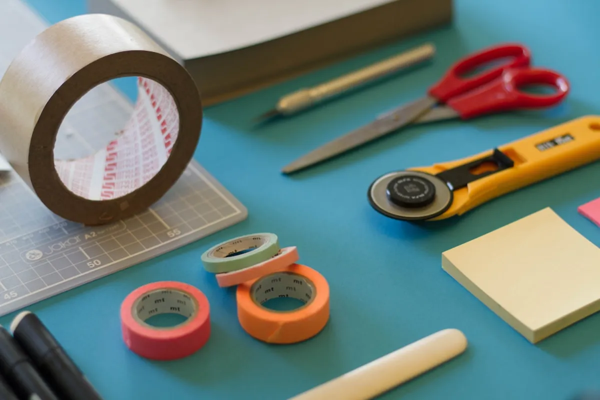 Close-up of woodworking tools