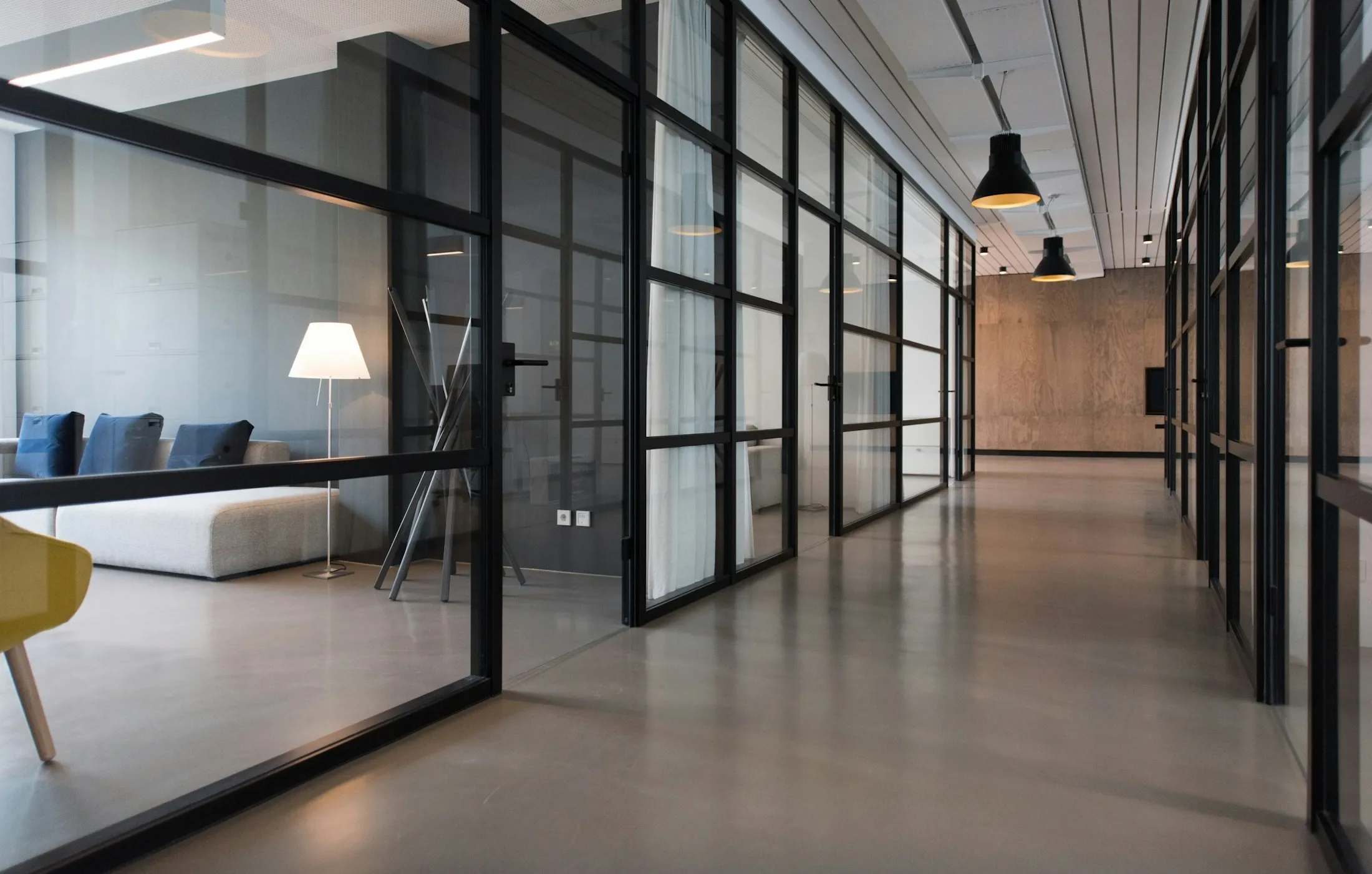 People working in an office